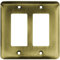 Franklin Messing 126433 aus gestanztem Stahl rund Quad Kippschalter-/Switch Plate/, Messing antik Doppelt, zur Dekoration Single messing antik-optik