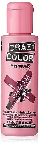 Renbow Crazy Color Semi-Permanent Hair Color Dye bordeaux 51-100 ml, 1er pack (1 x 115 g)