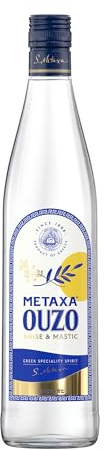 Metaxa Ouzo, Greek Anise and Mastic Aperitif, 70cl