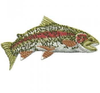 Aufnäher - Fisch - 04677 - Gr. ca. 8 x 3,5 cm - Patches Stick Applikation