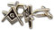 The Masonic Exchange Manschettenknöpfe Freimaurer Neuheit 2,5 x 2,5 cm