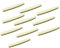 Musiclily 42*3.5*4.5/3.5 MM Electric Guitar Pre-Slotted Bone String Nut for 6 string Fender Strat Stratocaster Guitar Tele Telecaster Replacement(Pack of 10)