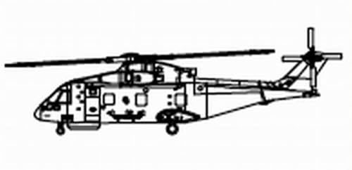 Trumpeter 1: 350 - EH-101 Merlin Helicopter (3 pcs)