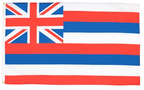 AZ FLAG - Flagge Hawaii - 90x60 cm - Hawaiische Bundesstaat Fahne 100% Polyester mit Messing-Ösen - 50g