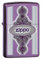 Zippo Vintage Frame Accendino Metallo, Viola, 3.5 x 1 x 5.5 cm