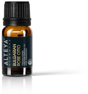 Alteya Bio Ätherisches Öl Bulgarische Rose (Damaszener Rosenöl) 8.2ml – 100% USDA-zertifiziert Rein Natürlich Authentisch Wasserdampfdestilliert, Direktverkauf vom Rosenanbauer Alteya Organics