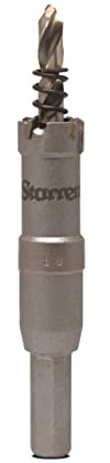 Starrett Hartmetall-Lochsäge - CTD17 TCT Tiefschnitt-Lochsäge - für Metall Edelstahl Eisen Aluminium - 17mm