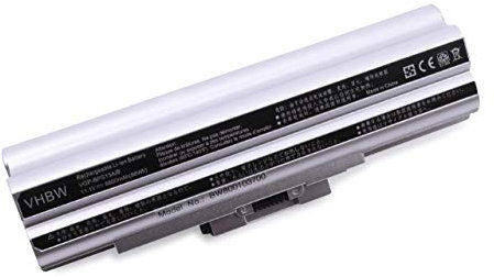 vhbw Li-Ion Batteria 8800mAh (11.1V) Argento per Notebook Laptop Sony Vaio VPCY21S1E/SI, VPCYA15FG sostituisce VGP-BPL13, VGP-BPL21.