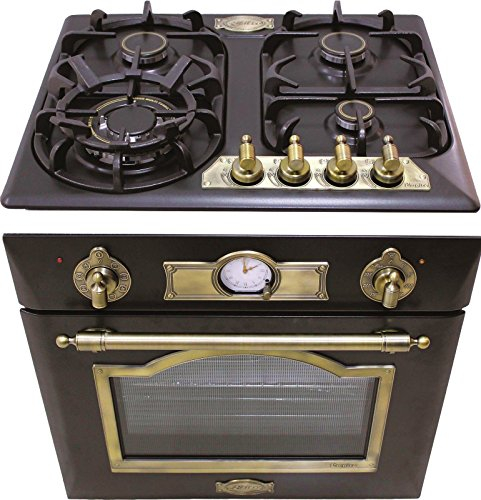 Kaiser Gas Herdset Autark Empire / Gasbackofen Einbaubackofen Eg 6345 Em + 60Cm Kg Gaskochfeld 6325 Em / Luxus Herstellers / Backofen 67 Liter / 2 Funktionen Unt