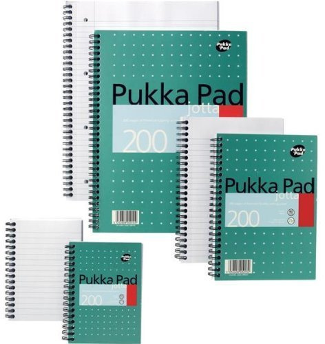 Brand New. Pukka Pad Notebook Wirebound Jotta 80gsm Ruled and Margin 4 Hole 200 Pages A4 Ref JM018 [Pack 3] by Pukka Pad