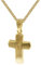 trendor Kreuz-Anhänger für Kinder Gold 333 mit goldplattierter Halskette für Jungen und Mädchen, wunderbare Geschenkidee 35750