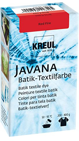 KREUL 98524-Colorante Rojo Fuego, 70 g, Color en Polvo para Batik y teñido de Textiles, Red, Standard