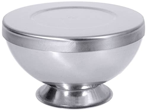Contacto Edelstahl Eisbombenform mit Deckel, 20 cm