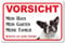 AdriLeo Schild - Vorsicht schwarz-weiße Französische Bulldogge - Mein Haus - (20x30cm) / Achtung Hund Wachhund robust langlebig UV-beständig wetterfestes Warnschild