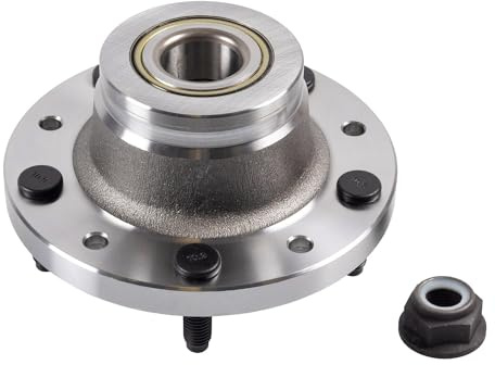 febi bilstein 45356 Wheel Bearing Kit with wheel hub and axle nut, pack of one