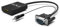 Inca IVTH-02 Convertidor Adaptador de HDMI a VGA 15 Pin, 1080p, Sonido por USB o Jack 3.5mm, Conectores Dorados