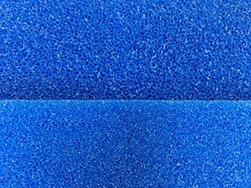 AS Filtermatte Filterschwamm Filterschaum, 50x50x10 cm PPI30/fein HMF Aquarienfilter Aquarium