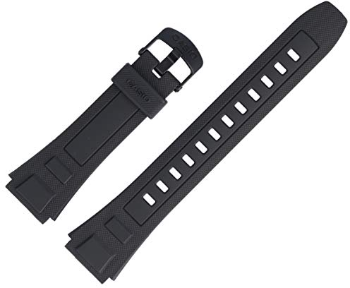 Casio Uhrenarmband 20mm Kunststoff Schwarz - WV-59