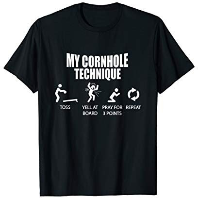 Lustiges Cornhole Design I Geschenk Für Spieler und Fans T-Shirt