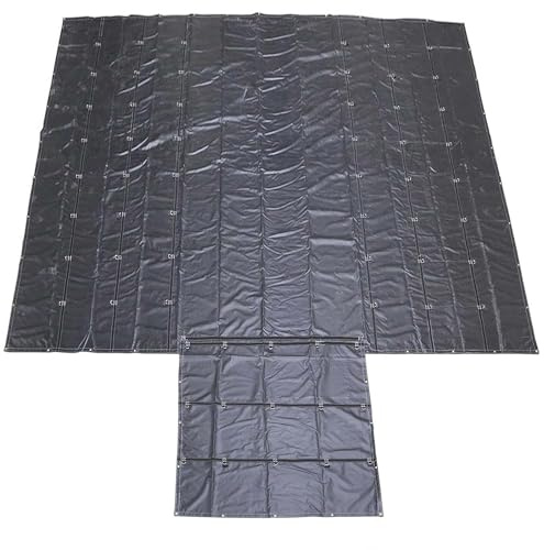 US Cargo Control 20 Feet x 24 Feet Flatbed Tarp, 14 Ounce Lightweight Tarp for Flatbed Truck, 8 Foot Drop & Flap, PVC-Coated Polyester Protects Cargo
