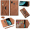 Shinyzone Coque pour Huawei P20 Lite avec Cordon Tour de Cou,Housse Étui à Rabat Portefeuille Cuir en Fermeture éclair avec [8 Porte Cartes] Pochette Dragonne Lanière,Marron