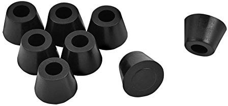 Heayzoki Speaker Rubber Feet, 8 Pcs 30x20mm Rubber Feet Anti-vibration Base Pad Stand for Speaker Guitar Amplifier w/Screws Perfect Replacement for Lost or Damaged Feet on Guitar or Speaker, etc.