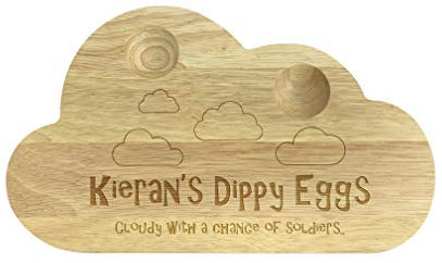 Cloudy With A Chance of Soldiers Egg Breakfast Board Eggy Personalised Gift