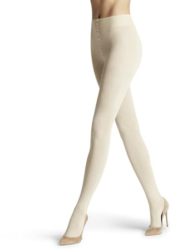 FALKE Damen Strumpfhose Family W Ti nachhaltige Baumwolle einfarbig 1 Stück, Beige Sand Melange 4659, 38-40