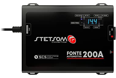 Stetsom Cargador de batería negro de alto voltaje de 200 A, negro infinito, 200 A