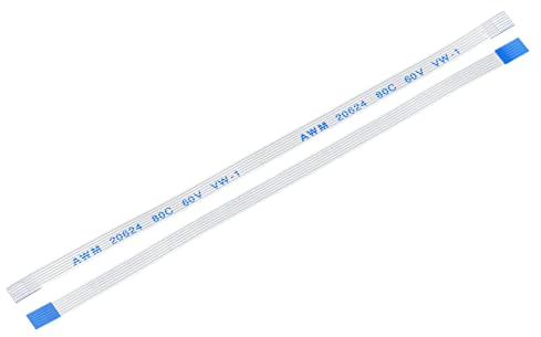 sourcing map 10er Pack FFC FPC Kabel 6 Pin 0.5mm 100mm (A Typ) für LCD 3D Drucker Kamera DVD