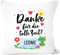 SpecialMe® Kissen-Bezug Erzieherin Kindergarten Danke für die tolle Zeit personalisierte Geschenke Namen Kinder weiß Standard