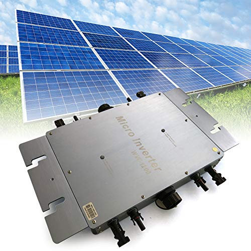 Onduleur d'alimentation WVC 1200 W solaire Micro onduleur PV Module onduleur étanche IP65 MPPT Système photovoltaïque Microonduleur (bleu)