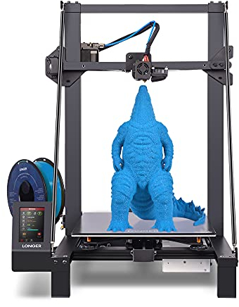 Risegun Longer LK5 Pro Verbesserter 3D-Drucker, 4,3-Zoll-Farb-Touchscreen-3D-Drucker, Baugröße 300x300x400 mm, zu 90% vormontiertes leises Gitterglas-Motherboard für den Heimgebrauch,Anfänger,Schwarz