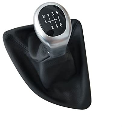 Schaltknauf Car Styling Zubehör Für BMW 1er E81 E82 E87 E88 E90 E91 E92 E93 Auto Schaltknauf Schaltknauf Schaltknauf Hebel (Farbe : E87 chrome 6speed)
