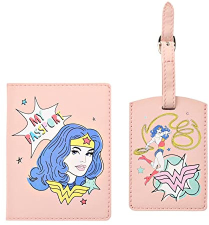 Wonder Woman Passport & Luggage Tag Set