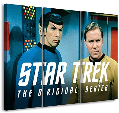 Artis Prints Leinwandbild Star Trek, Serie - Spock, Kirk, Klein bis XXL, Inneneinrichtung - Wohnzimmer - Wohnung, Dekoration