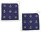 BUSDUGA 4353 2er Set Topflappen im maritimen Stil, 20x20cm, blau-weiß gestreift, wählbar zwischen Zwei Varianten (BLAU)