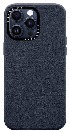 CASETiFY Pebbled Case for iPhone 15 Pro Max [Textured / 4.9ft Drop Protection/Compatible with Magsafe] - Navy Blue