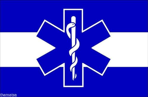 WildeBabsKLBT 11cm Hochwertiger Auto-Aufkleber Sticker Decal Autoaufkleber Aufkleber-Folie Wetterfest EMT Paramedicthin White Line Flag Flagge Fahne F387