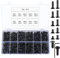 720 Stk M4 Innensechskant Schrauben Set, Senkkopfschrauben, Flachkopfschrauben für 3D-Drucker, metrische Maschine - Schwarz, 6 mm/8 mm/10 mm/12 mm/14 mm