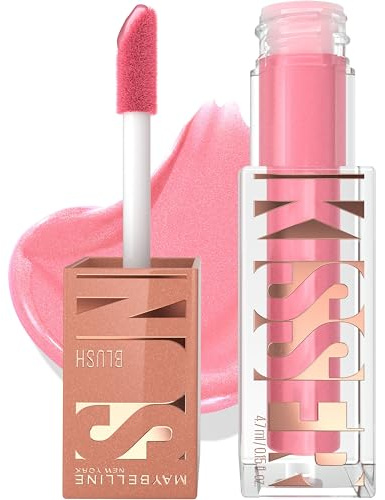 Maybelline Sunkisser Multi-Use Liquid Blush and Bronzer, Blendable, Longwear, Glowy Make Up, Blazing Blush, 1 Count