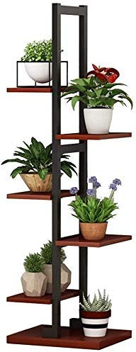 Generisch pflanzenständerBlumentopf, Moderner Blumenständer, Dekotablett, Pflanze, Metall, Gartenpflanze, Gartenpflanze, Outdoor Indoor Gartenständer, Topfhalter in Schwarz, Pre