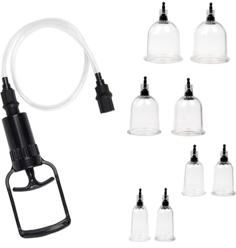 Nippelsauger Nippel Sucker Brustwarzen Sex,4 Paar Saugkraft Brustwarzensauger Brustwarzen Saugen Vagina Pumpe Klitoris Vakuumpumpe Pussy Pump,Nippel Sauger SM Sexspielzeug Extrem (8 Tassen+Zugstab)