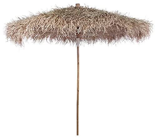 Willood Bambus-Sonnenschirm mit Bananenblatt-Dach 210 cm