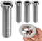 HENGBIRD 4 StüCk Hohlschraube SpüLe 45mm Hohlschraube Abflusssieb Waschbecken ø 12mm für VentilabläUfe mit 1.5 Inch & 3.5 Inch, ZubehöR für das Ablassventil der KüChenspüLe Siebkorbventil