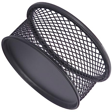ANDRESLAD Eisen Büroklammern Mesh Büroklammer Container Multifunktionale Desktop Storage Box Büro Schreibtisch Zubehör