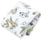 TupTam Krabbeldecke für Baby 120x120 cm - Gepolsterte Spieldecke Baby Baumwolle, XXL, OEKO-TEX, Weich & Hautfreundlich, Farbe: Rund 120 cm/Safari/Löwe/Braun/Blätter/Grün