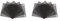 Gissroys 5PCS PVC Fan Filter PC Dustproof For Case Cuttable Computer Mesh 50mm Mesh Black Computer Fan Filter Grills Metal Frame Fans Computer Case Fan Holes Screens Radiator Of
