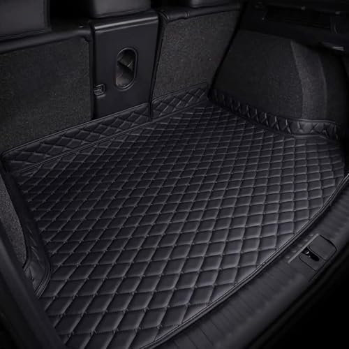 FQJVISTO Coche Cuero Alfombrillas Maletero para Peugeot 307 SW 2001-2008, A Medida Tronco Bandeja Maletero Funda Antideslizante Alfombra Protectora Interiores Accesorios,A/Black