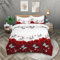 TKCQX Rose Rouge Housse de Couette 200x200 Enfant Fille Adulte Parure de Lit Roses CœUr Papillon Housse de Couette 1 Personne Microfibre Douce avec Fermeture éClair avec Taie 65x65 cm